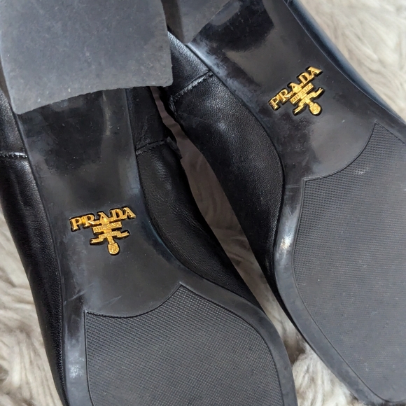 Prada Nappa Leather Ankle Boots in Black 1T223F - Picture 10 of 13